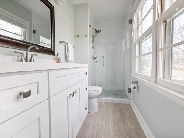 Mampara de baño de vidrio templado